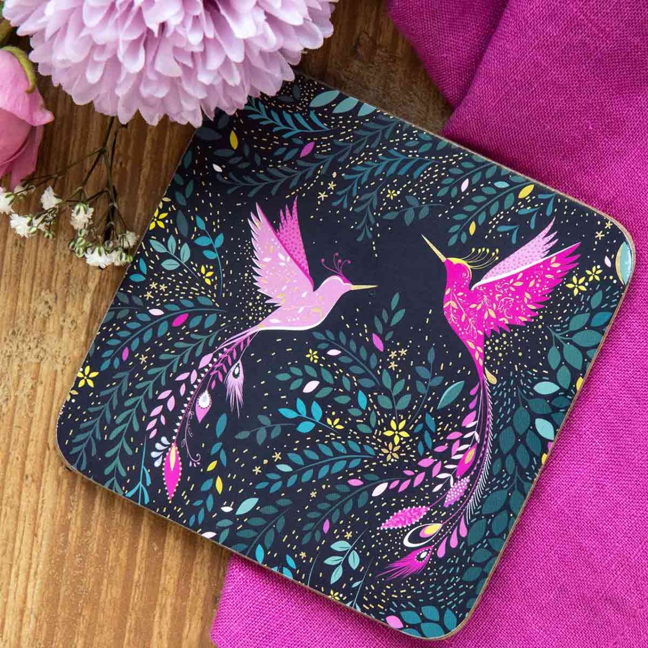 Adorn your home with a touch of vibrant India with these colourful coasters&nbsp;