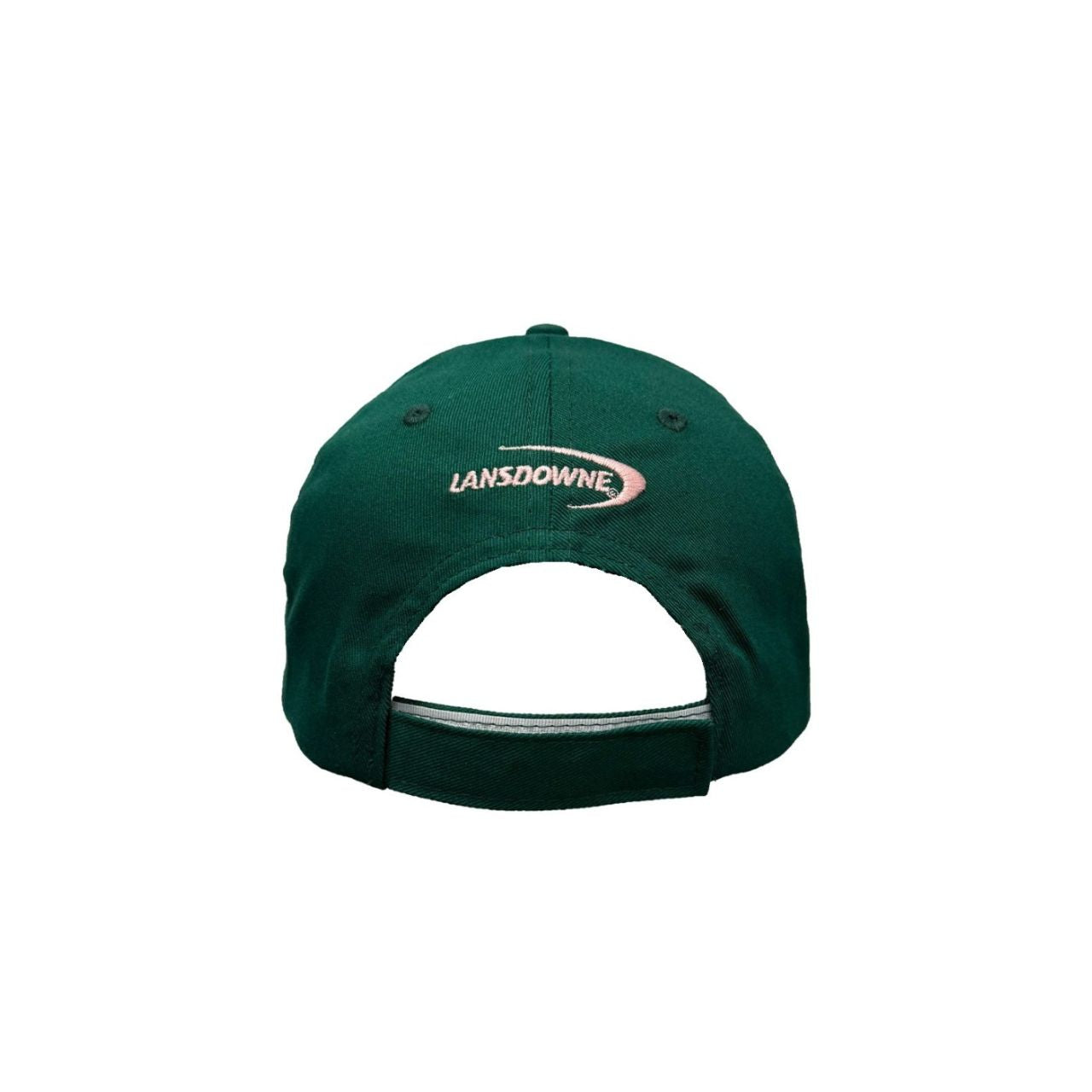 A bold baseball cap combining evergreen and pink tones. Classic shape with modern colour contrast. Ideal for casual outfits.
