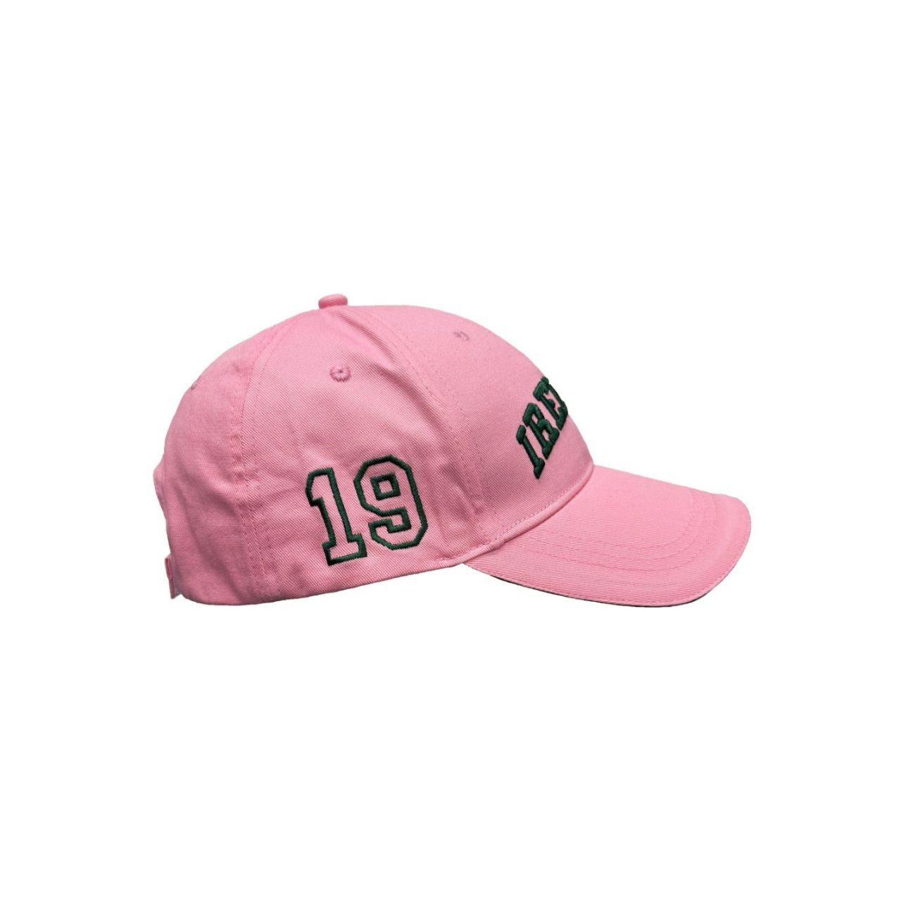 A playful baseball cap in pink and green with Ireland styling. Comfortable cotton construction throughout the day. A fun twist on a classic.