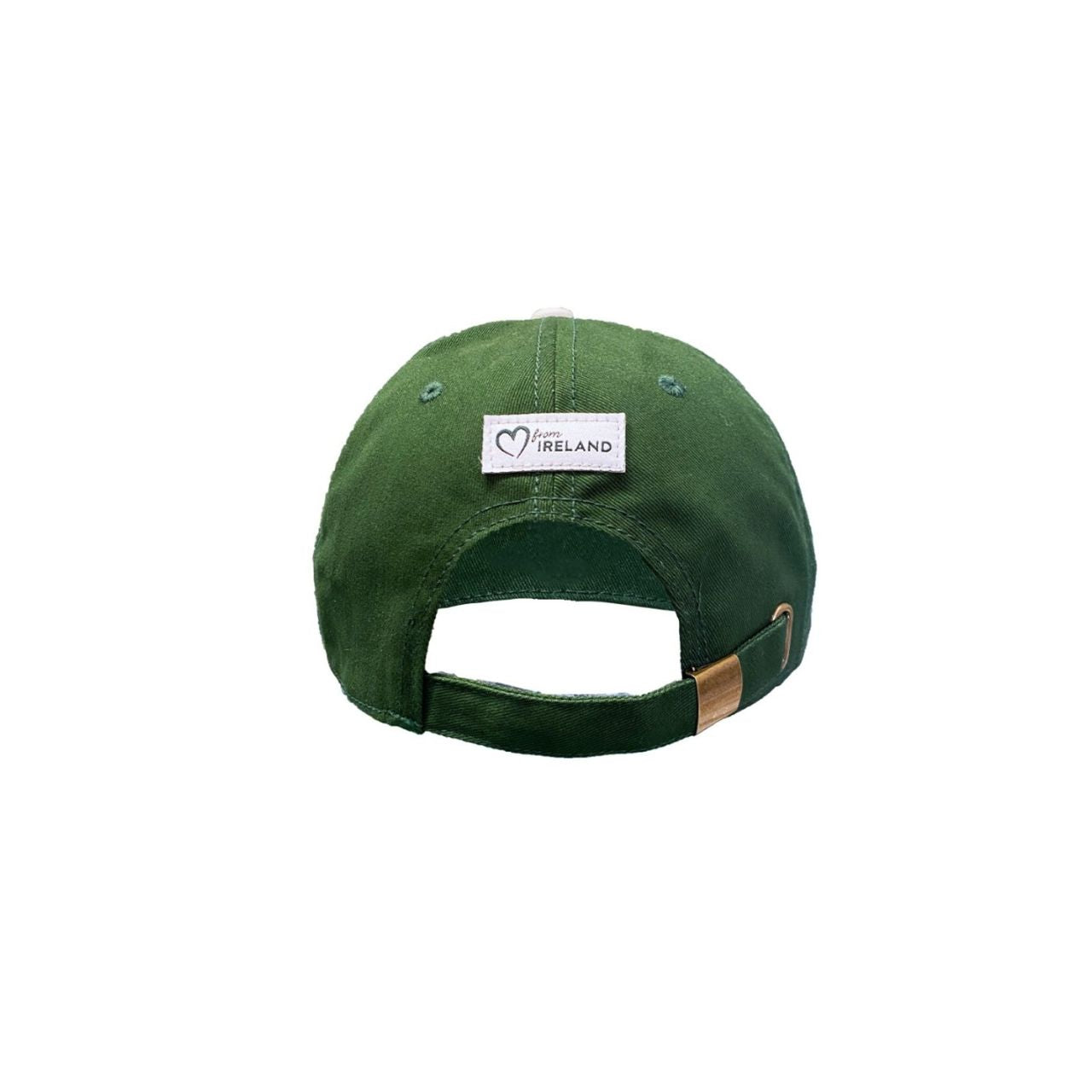 A classic Shamrock crest baseball cap in bottle green and cream. Structured shape with heritage appeal. Easy to pair with casual looks.