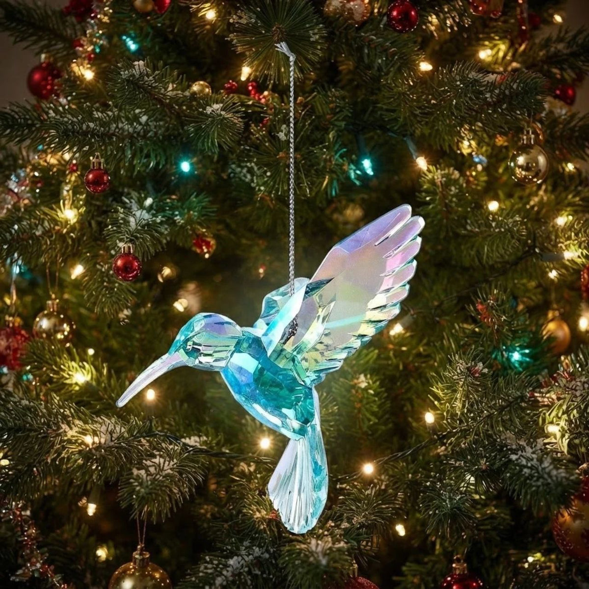 These iridescent hummingbird ornaments from Kurt Adler are a unique addition to your holiday décor or Christmas tree!