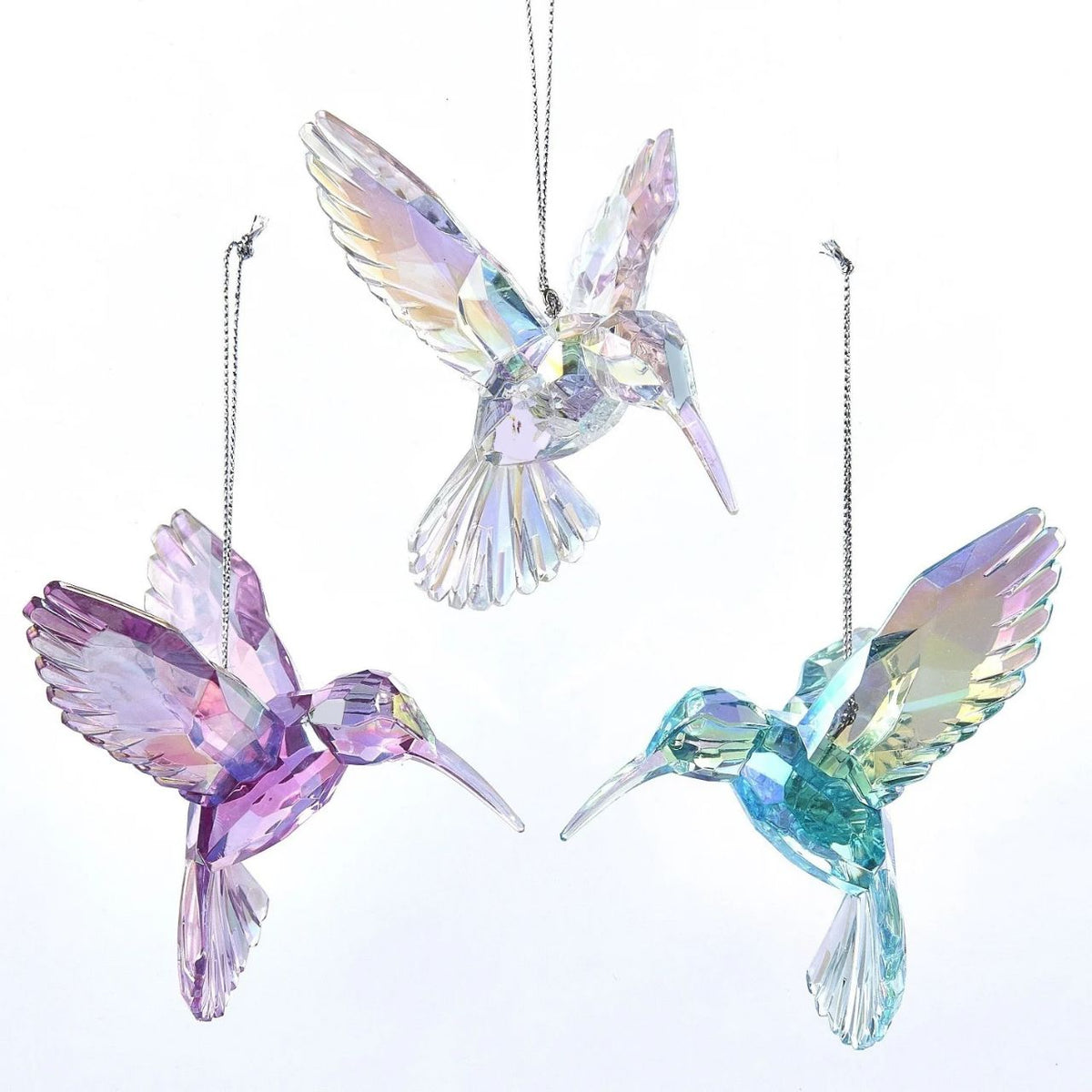 These iridescent hummingbird ornaments from Kurt Adler are a unique addition to your holiday décor or Christmas tree!