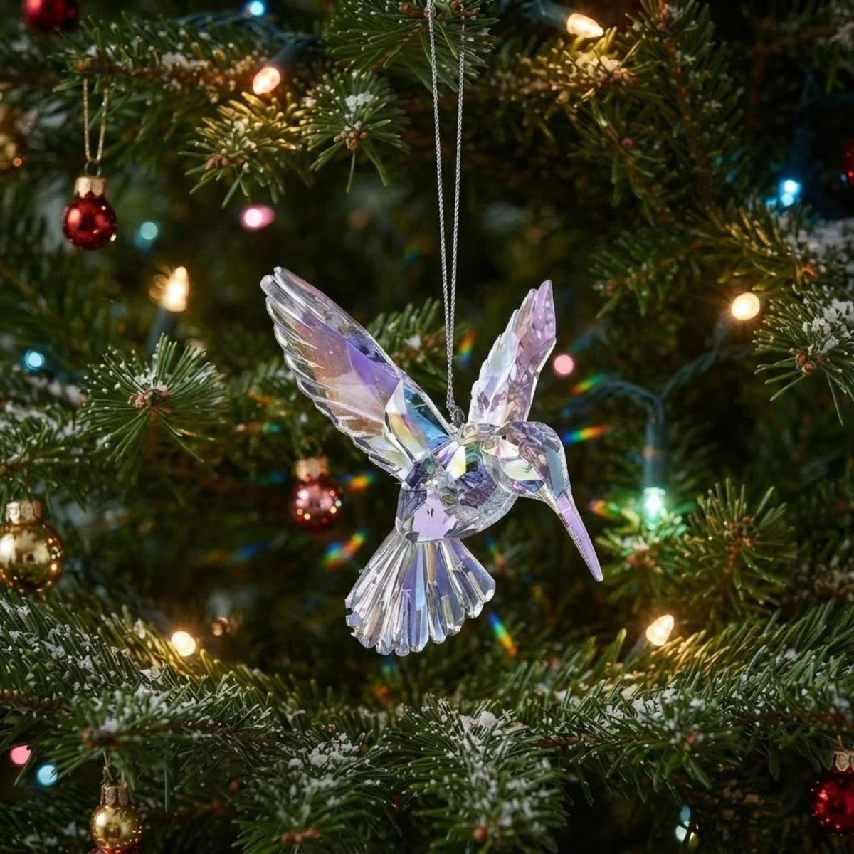 These iridescent hummingbird ornaments from Kurt Adler are a unique addition to your holiday décor or Christmas tree!