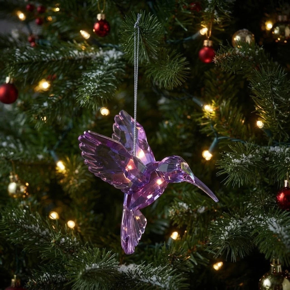 These iridescent hummingbird ornaments from Kurt Adler are a unique addition to your holiday décor or Christmas tree!