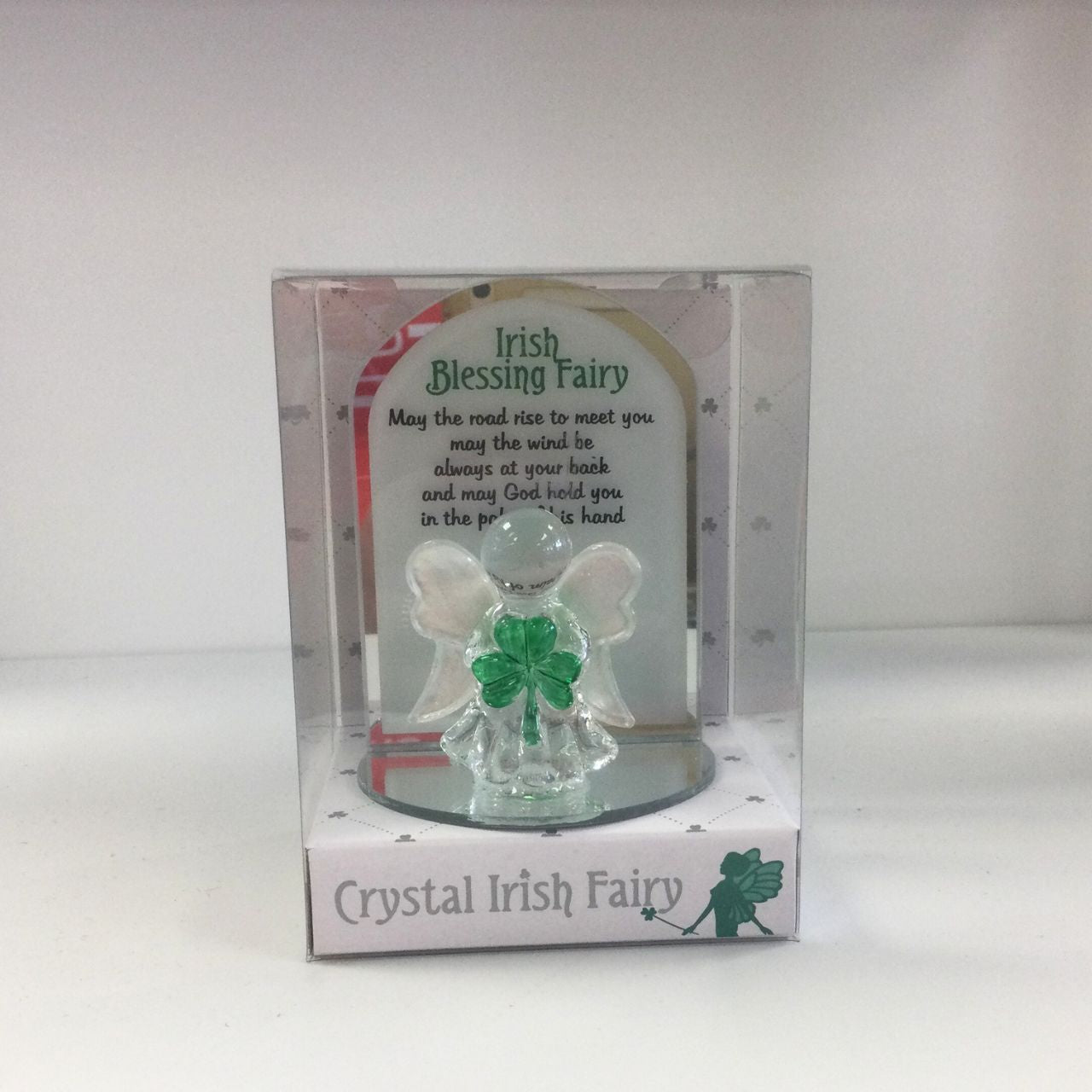 Irish Blessing Crystal Fairy Ornament