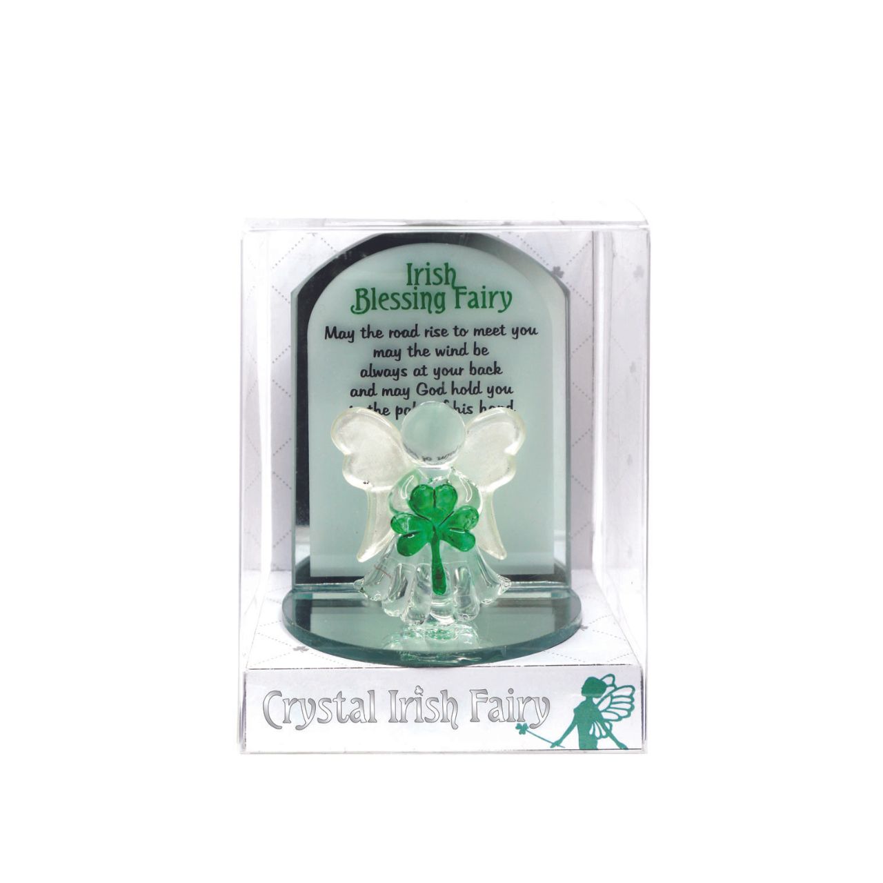 Irish Blessing Crystal Fairy Ornament