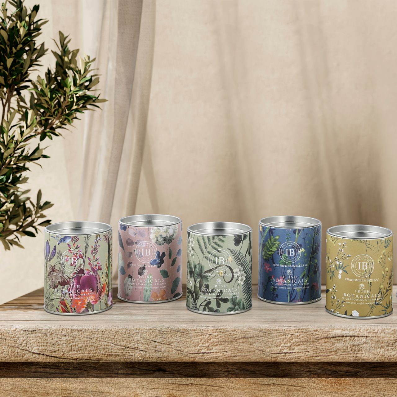 Expand your offerings with the Irish Botanicals Elderberry and Spotted Nettle Tin Candle, featuring harmonious Irish fragrances complemented by real dried flowers. Encased in an eye-catching, decorative tin, this candle combines portability with sophistication, appealing to customers seeking elegance and relaxation