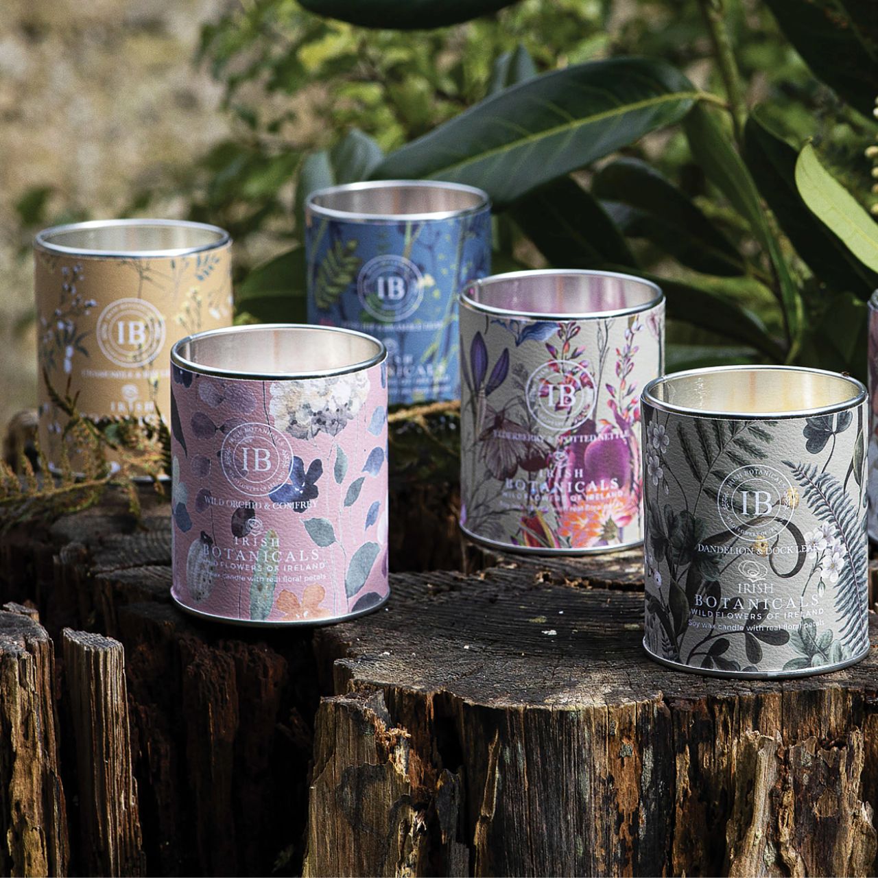 Expand your offerings with the Irish Botanicals Elderberry and Spotted Nettle Tin Candle, featuring harmonious Irish fragrances complemented by real dried flowers. Encased in an eye-catching, decorative tin, this candle combines portability with sophistication, appealing to customers seeking elegance and relaxation