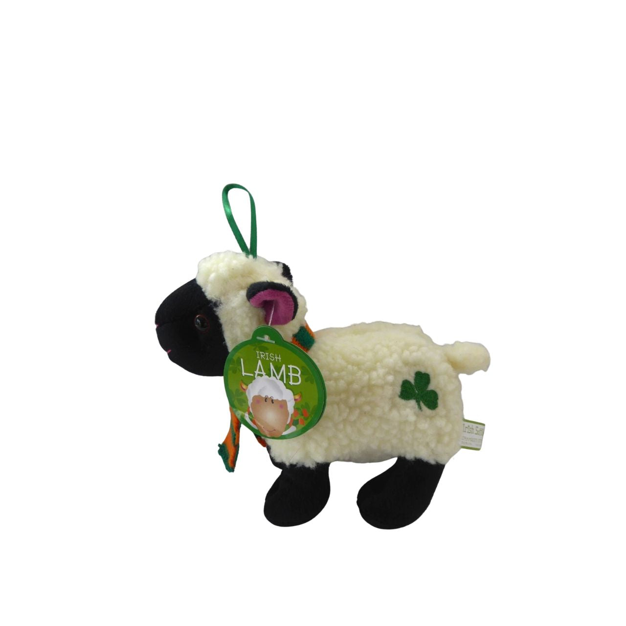 Small Soft Toy Lamb with Scarf - Black face