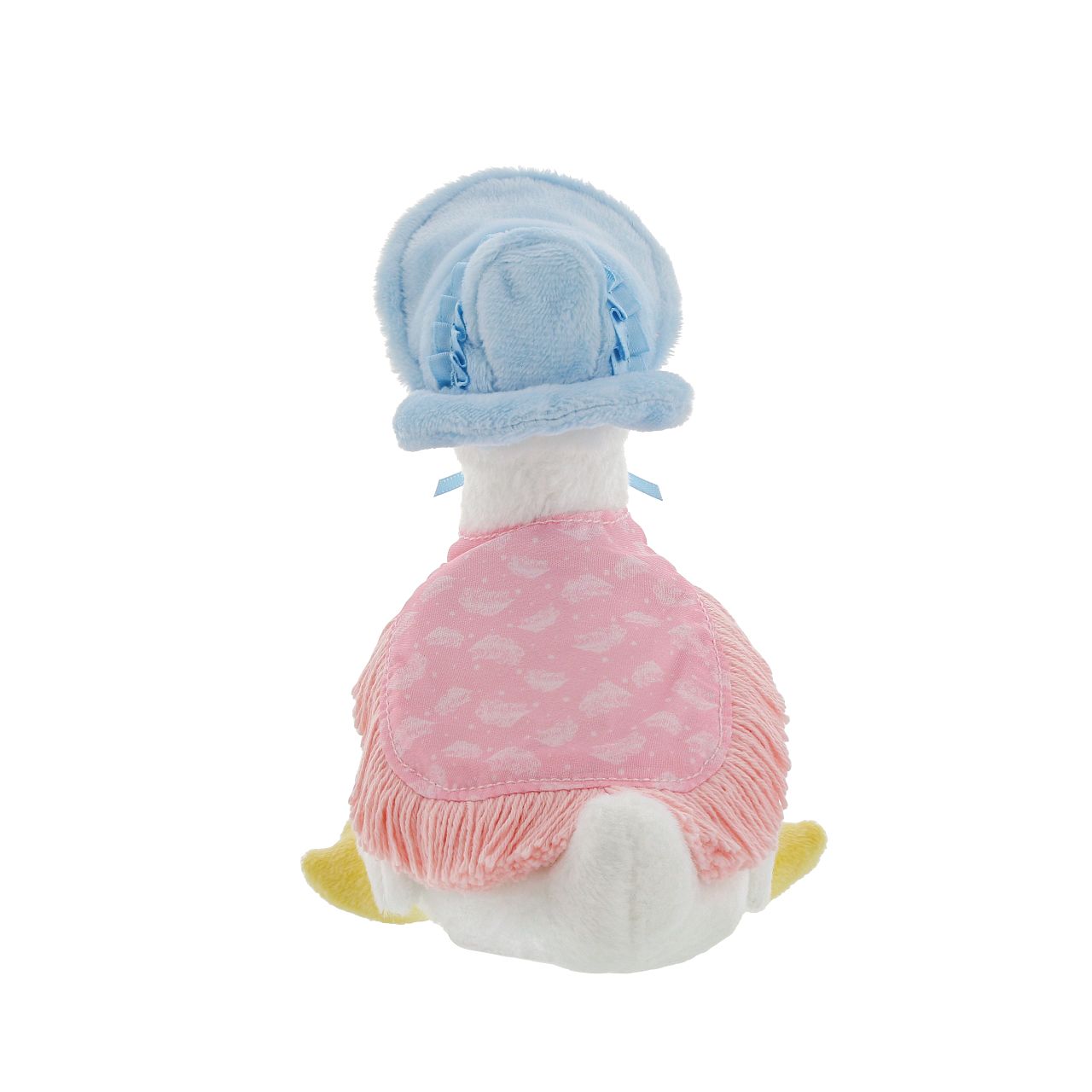 Jemima Puddle-Duck Small Peter Rabbit Collection  This Jemima Puddle-Duck soft toy is made from beautifully soft fabric and is dressed in clothing exactly as illustrated by Beatrix Potter. With her signature beautiful bonnet and shawl.