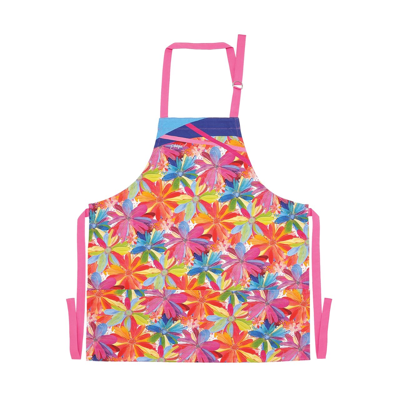 Jessi Raulet Jessi's Garden Bib Apron by Etta Vee  Artist, designer and art influencer, Jessi Raulet, is known for her colourful and bold designs. Keep your chef's clothes tidy with aprons in vibrant patterns sure to make any kitchen lively. This makes a great gift for those who enjoy their time in the kitchen.