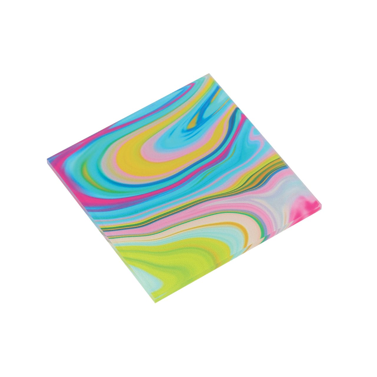 Jessi Raulet Garden & Groove Coaster Set of 4 by Etta Vee  Artist, designer and art influencer, Jessi Raulet, is known for her colourful and bold designs. Keep the table clean and cool with these absolutely electric hued acrylic coasters. These come in their on gift box making a great gift for a first home or even a self purchase.