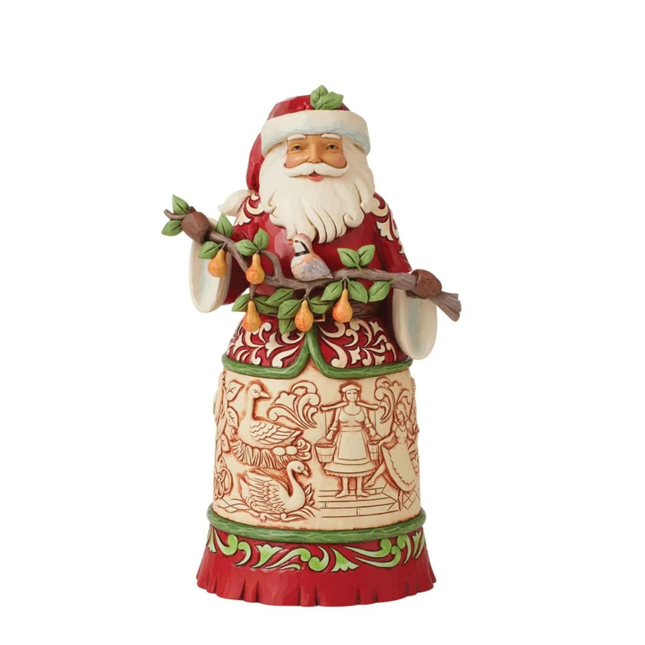 Heartwood Creek 12 Days of Christmas Santa Figurine World Wide Event  Designed by award winning artist Jim Shore as part of the Heartwood Creek World Wide Even for 2023, hand crafted using high quality cast stone and hand painted, this Santa figurine is perfect for the Christmas season.