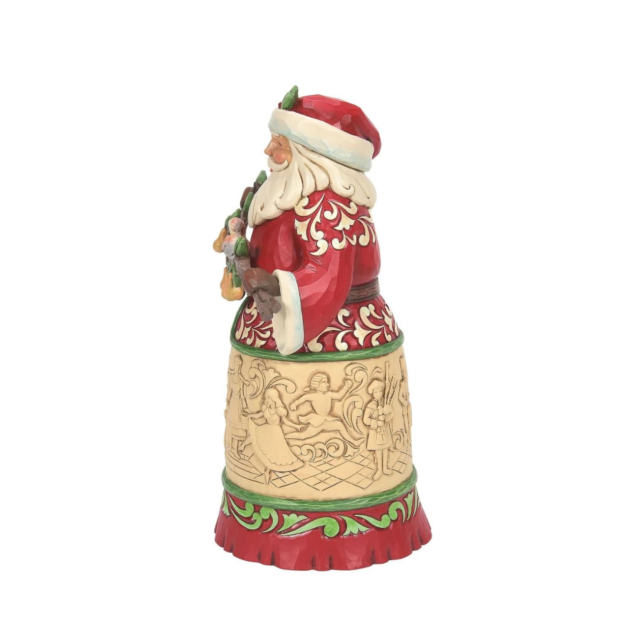 Heartwood Creek 12 Days of Christmas Santa Figurine World Wide Event  Designed by award winning artist Jim Shore as part of the Heartwood Creek World Wide Even for 2023, hand crafted using high quality cast stone and hand painted, this Santa figurine is perfect for the Christmas season.