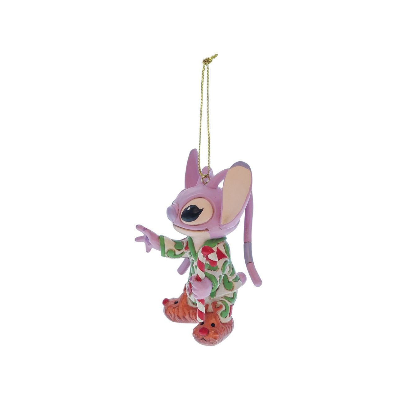Angel is ready to see what Santa has brought this Christmas morning. This super-cute hanging ornament is perfect for decorating your tree this festive period and feature's Stitch's alien girlfriend, Angel.