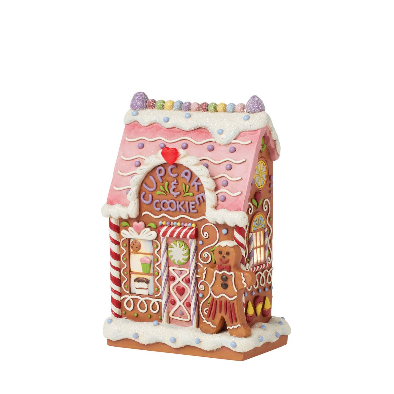 Hand crafted and hand painted, straight from the imagination of award-winning artist Jim Shore. Taking inspiration from traditional folk art, quilting designs, and iconic features like rosemaling, the mixture of colour, tones and glitter make each piece the perfect accessory for the best time of year - Christmas.