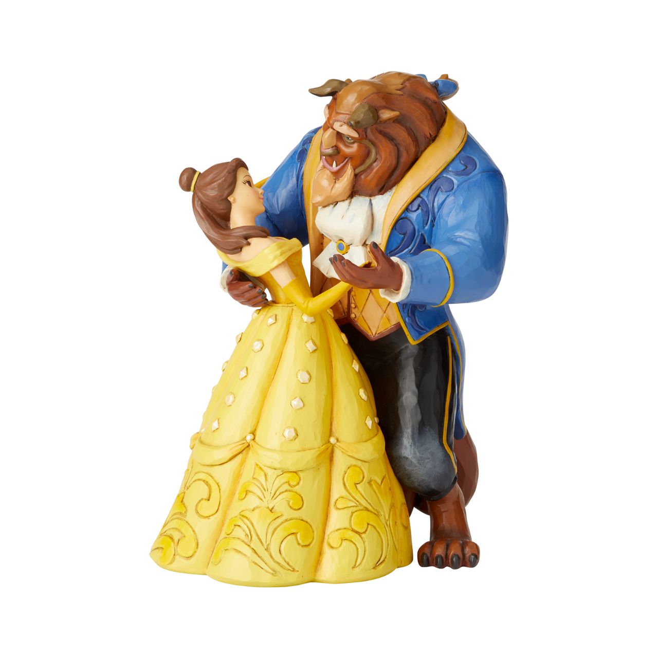 Disney Moonlight Waltz Beauty and The Beast Figurine by Jim Shore  Jim Shore celebrates the 25th anniversary of the Disney classic film Beauty and The Beast with this enchanting double figurine inspired by the romantic ballroom scene when Belle and her suitor discover their love is a tale as old as time.