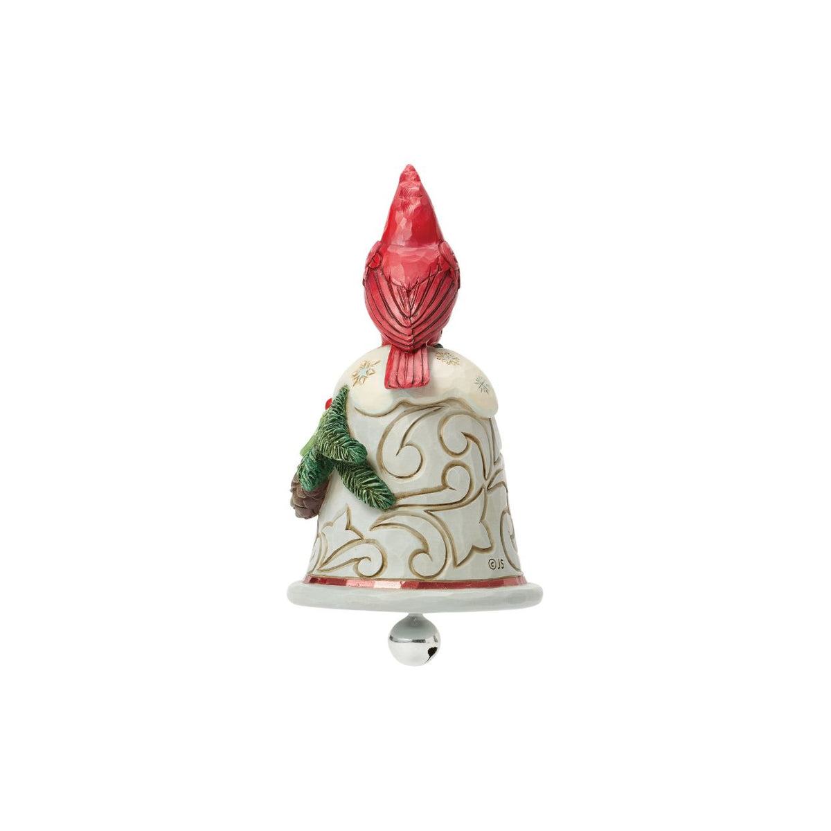 Bring the enchantment of the forest into your home with the Heartwood Creek Cardinal Bell Pint, a delightful creation by renowned artist Jim Shore.