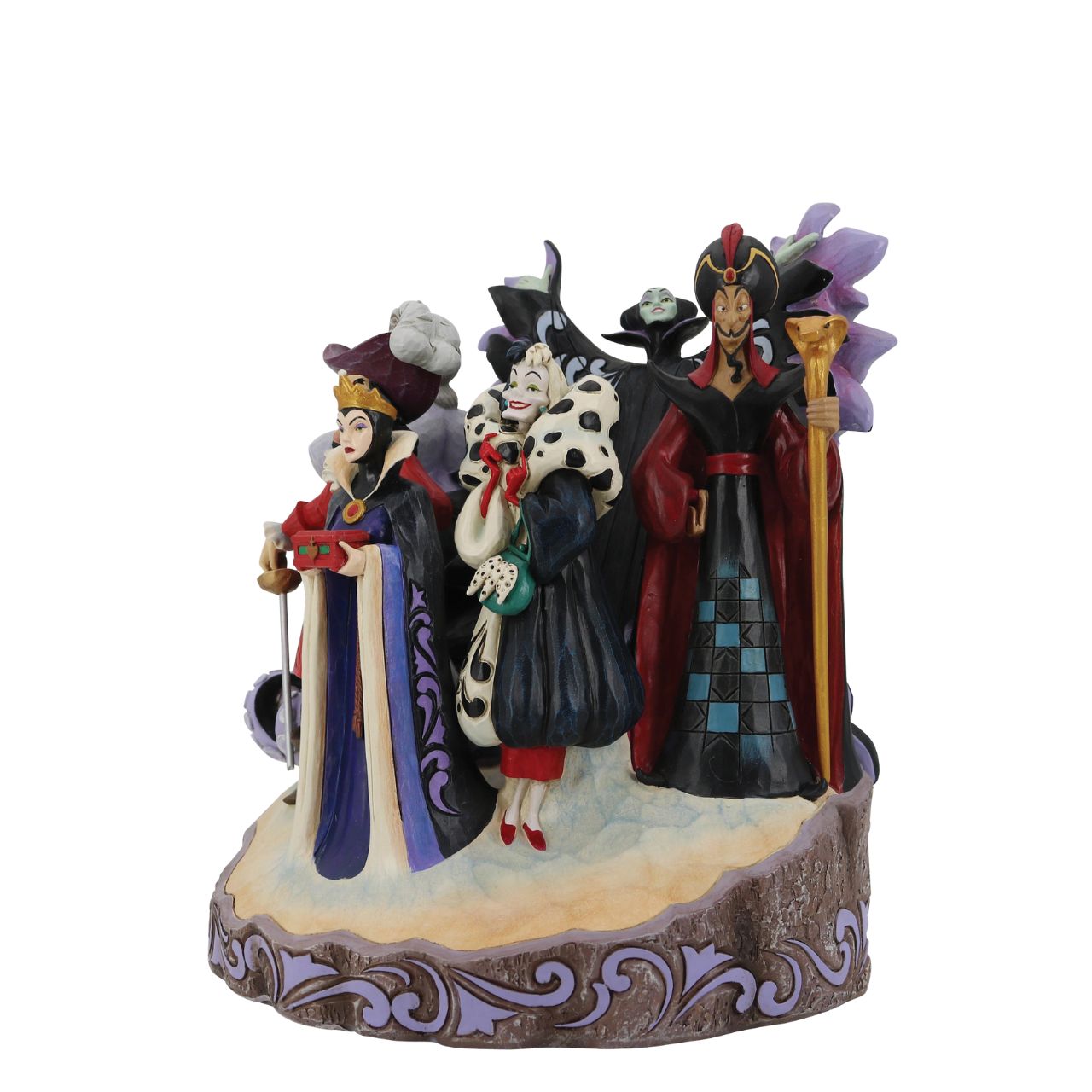 Jim Shore continues his Carved by Heart series paying homage to Disney Villains. Designed by award-winning artist and sculptor, Jim Shore for the Disney Tradition brand. The figurine is made from resin.