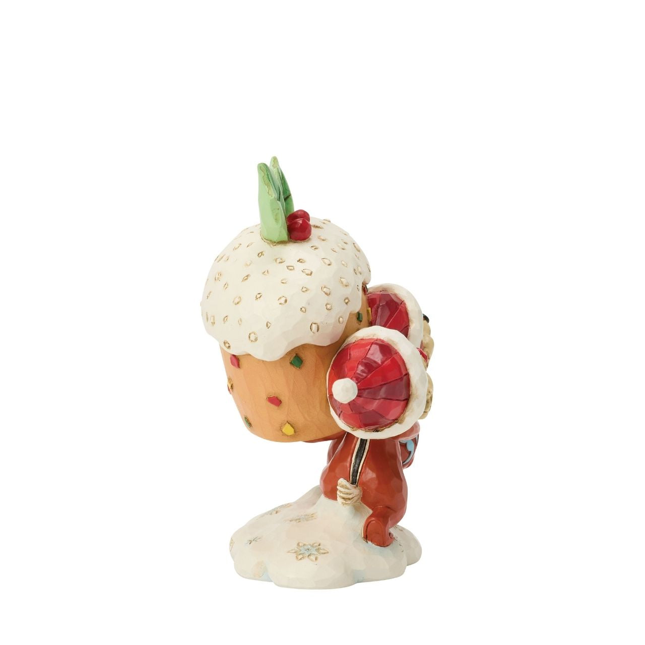 Chip and Dale bring mischief to the holidays with a giant fruitcake in this playful Jim Shore design. Bursting with colour and personality, the cheeky duo share a sugary sweet reminder of Disney fun and festive cheer.