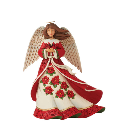 Heartwood Creek Christmas Angel Figurine  Celebrate Christmas this year with this beautiful Heartwood Creek collection figurine by Jim Shore. This beautiful hand crafted and hand painted Christmas Angel figurine would look beautiful in any home.