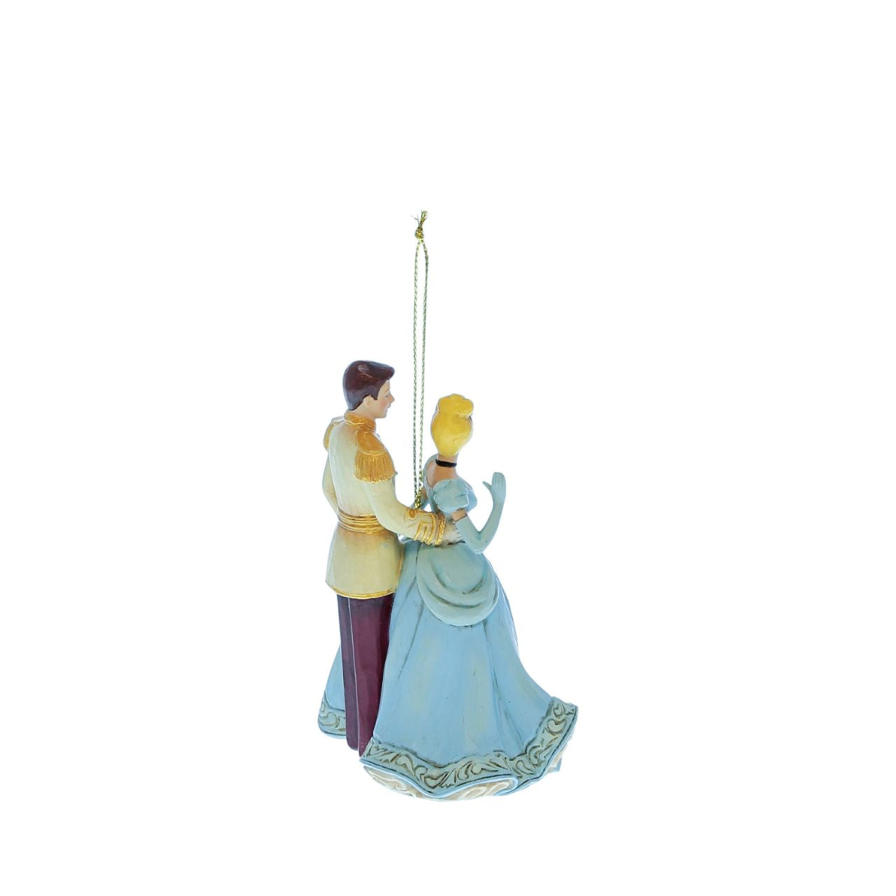 Cinderella and her Prince are the perfect couple to adorn your Christmas tree. Hand crafted and painted with great attention to detail as part of the Disney Traditions collection by Jim Shore.