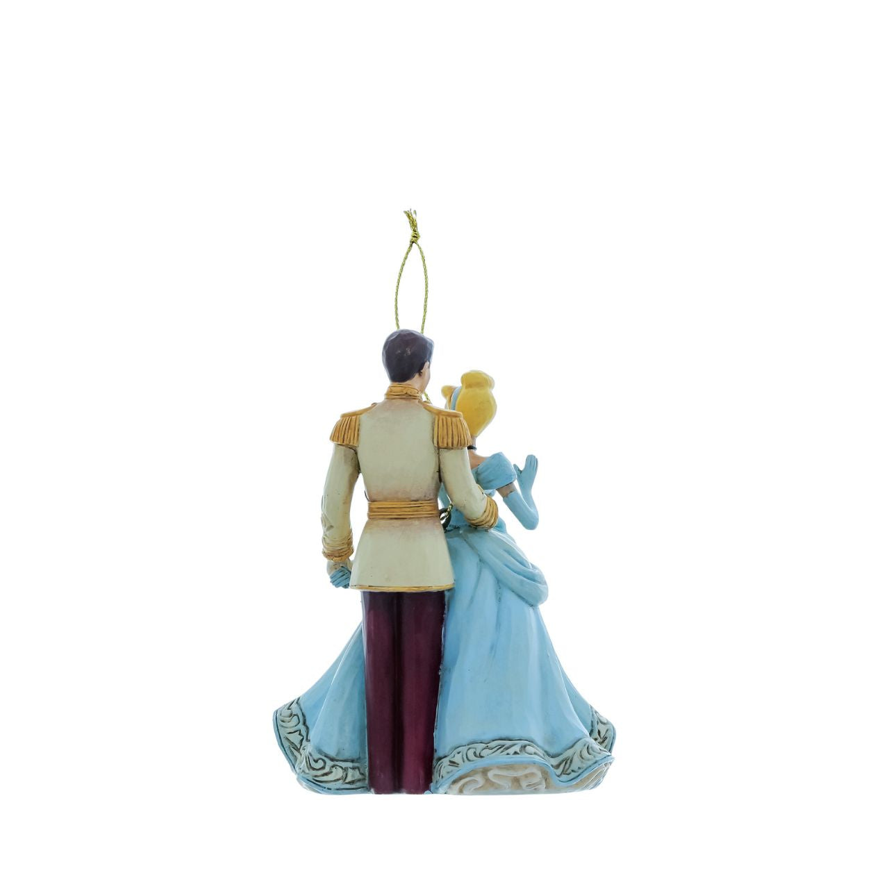 Cinderella and her Prince are the perfect couple to adorn your Christmas tree. Hand crafted and painted with great attention to detail as part of the Disney Traditions collection by Jim Shore.