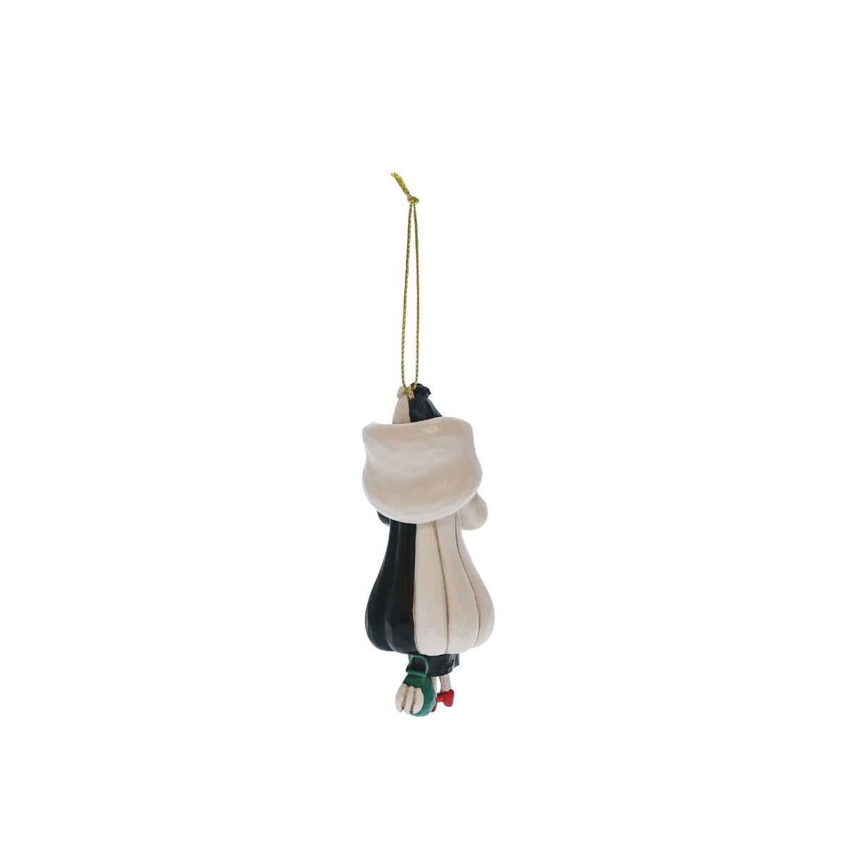 Cruella hanging ornament as part of the Disney Traditions by Jim Shore collection. Perfect for any Christmas Tree.