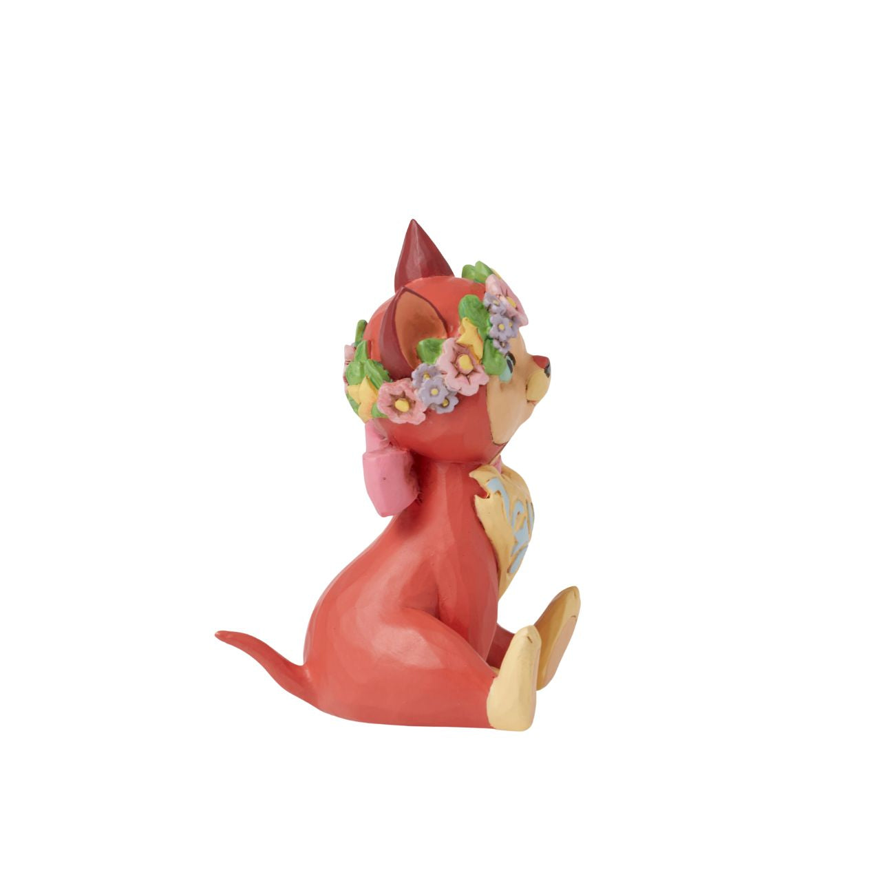Alice in Wonderlands precious little kitten Dinah is now part of the Disney Traditions by Jim Shore family. Wearing a sweet flower crown atop her head, she is the perfect addition to any Disney collection or as a gift for cat lovers.
