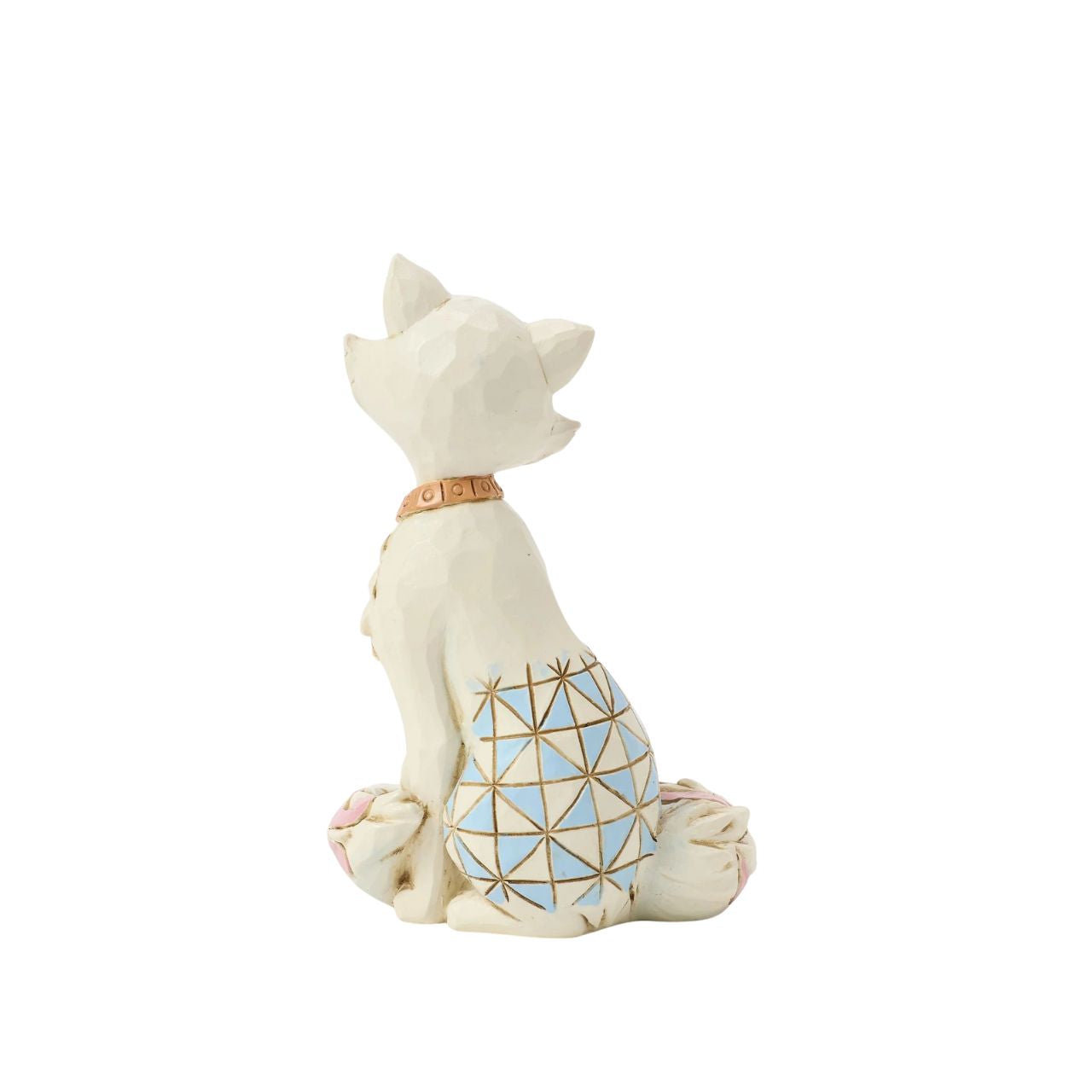 Celebrate the 55th anniversary of The Aristocats in 2025, with this stunning Jim Shore rendition of Duchess, who wears a loving smile and her elegant gold collar. Adorned with intricate rosemaling and patchwork details, she embodies sweet grace and style.
