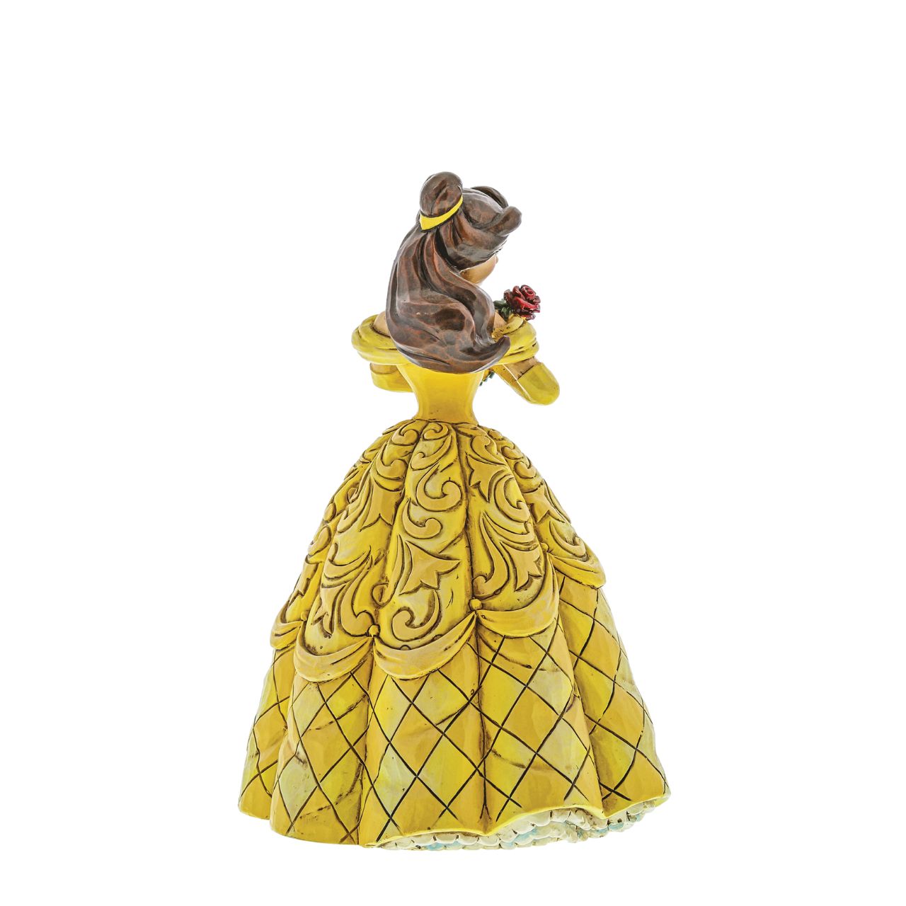 The Prince's castle shown in the opening sequence to Disney's Beauty and the Beast is faithfully recreated by master folk artist Jim Shore in this new collection of Disney princesses for the Disney Traditions brand.