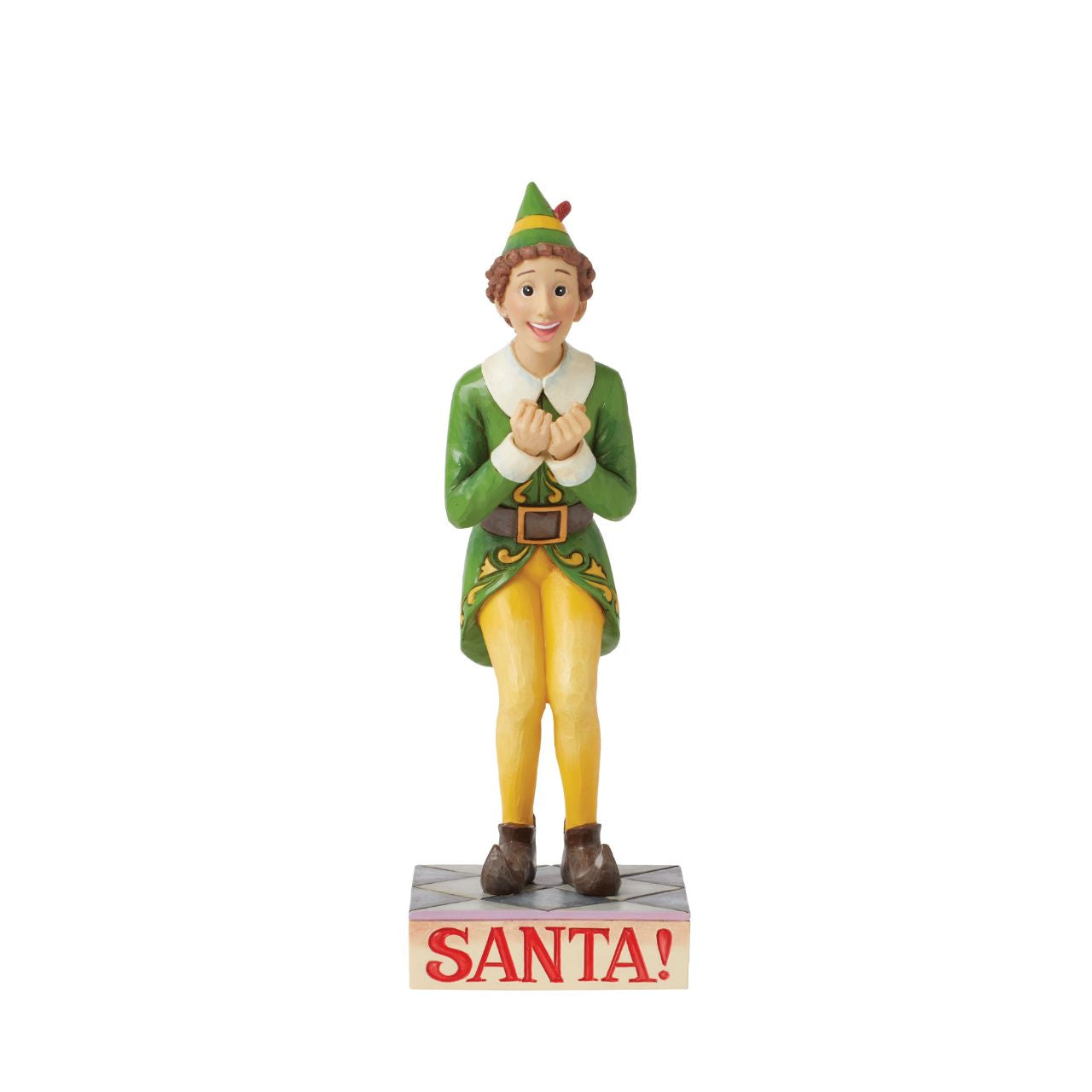 Taken from the iconic Elf movie, this piece has been created to recreate a scene but with a Jim Shore twist. Hand painted and hand carved, this is the perfect figurine for any film fan or those who just love to watch Elf each Christmas.