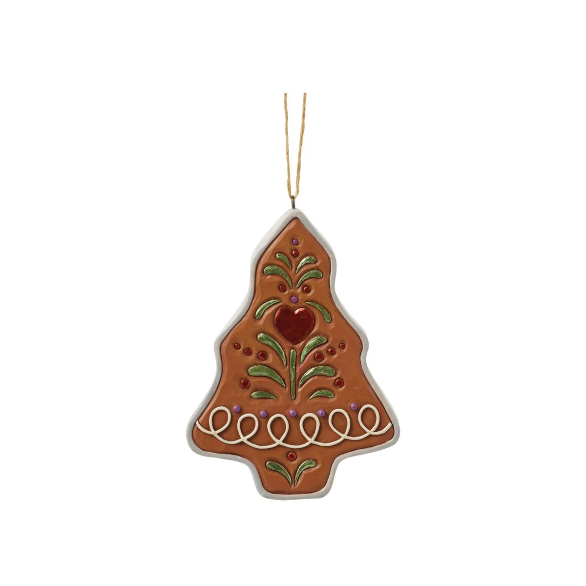 Enhance your Christmas collection with this Heartwood Creek Santa Cookie Cutter figurine by Jim Shore.