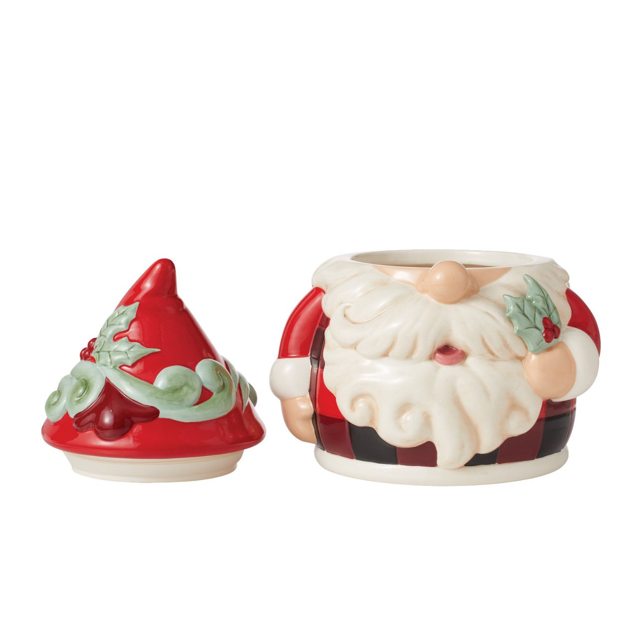 No one knows gnomes like Jim Shore! Creating yet another gorgeous guardian, Jim Shore has put a playful spin on Christmas. This Holiday Glen holiday gnome doubles as a cookie stash jar and features a gnome who may or may not want to steal your cookies.