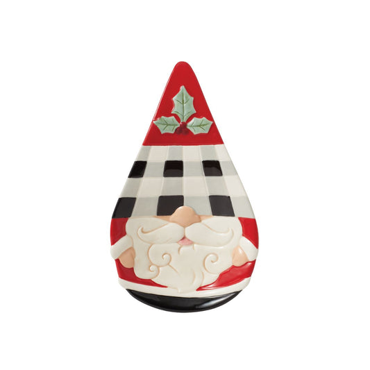 Heartwood Creek Highland Glen Spoon Rest  Designed by award winning artist Jim Shore as part of the Heartwood Creek Highland Glen Collection, hand crafted using high quality cast stone and hand painted, this festive spoon rest is perfect for the Christmas season.