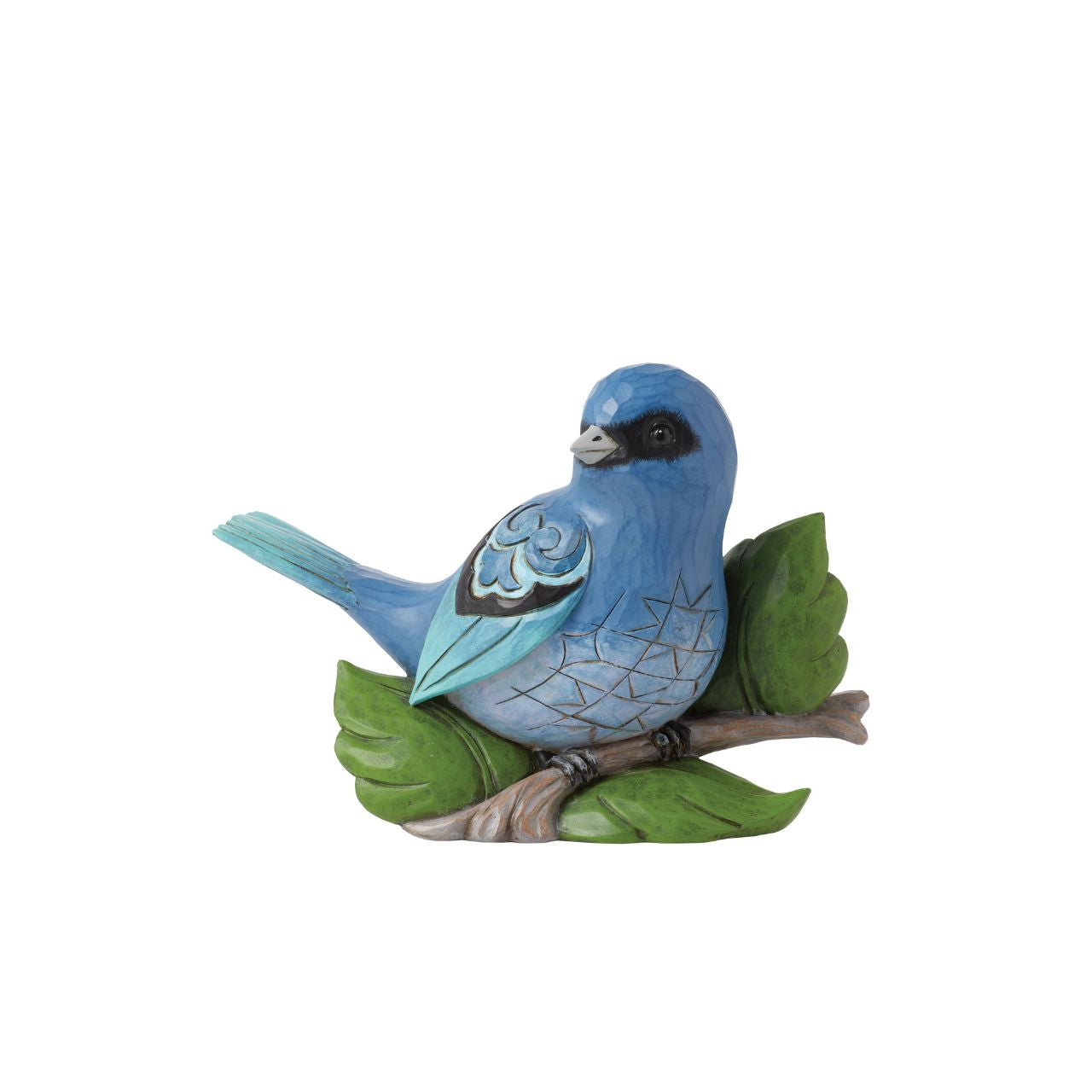 This beautiful Indigo Bunting bird has been hand carved and painted. Comes in a fully branded gift box.