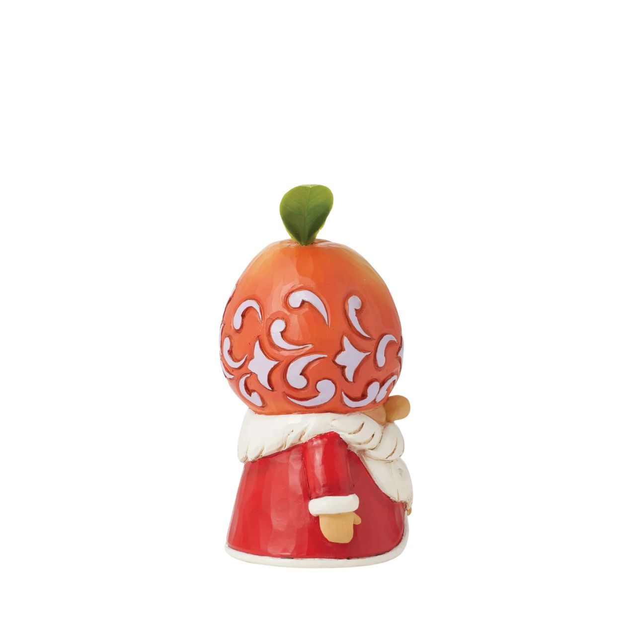 No one knows gnomes like Jim Shore. A master craftsman of the playful guardians, the beloved artist creates a new addition to his growing gnome collection. A peach inspired the gnomes fruit hat. A little basket in hand for picking a peck of peaches.