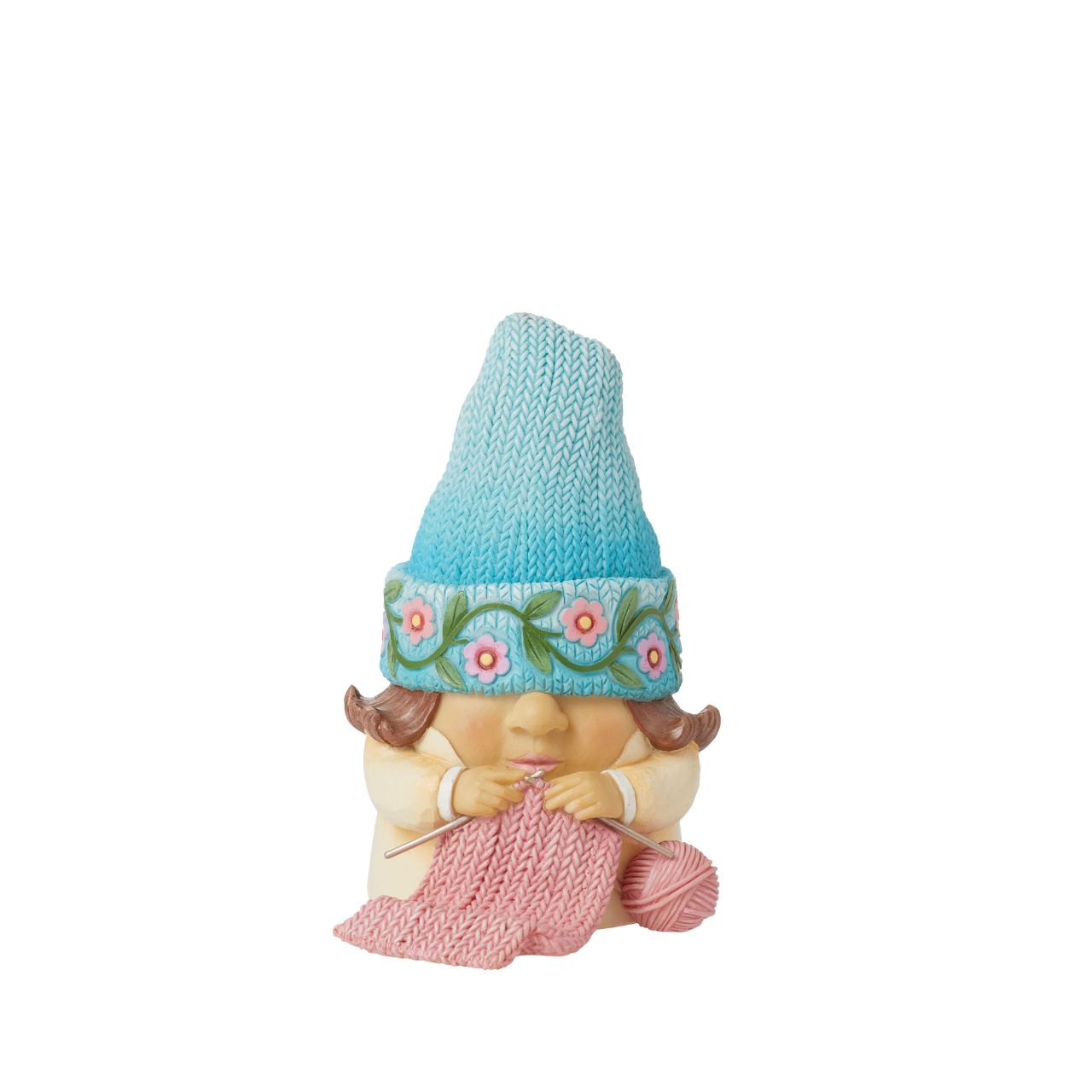 Knit one, pearl one with this crafty Gnome. Taking time to enjoy a relaxing hobby, this Gnome is perfect for those of us who love to make something with our own hands. Hand carved and painted, she comes in a fully branded gift box.