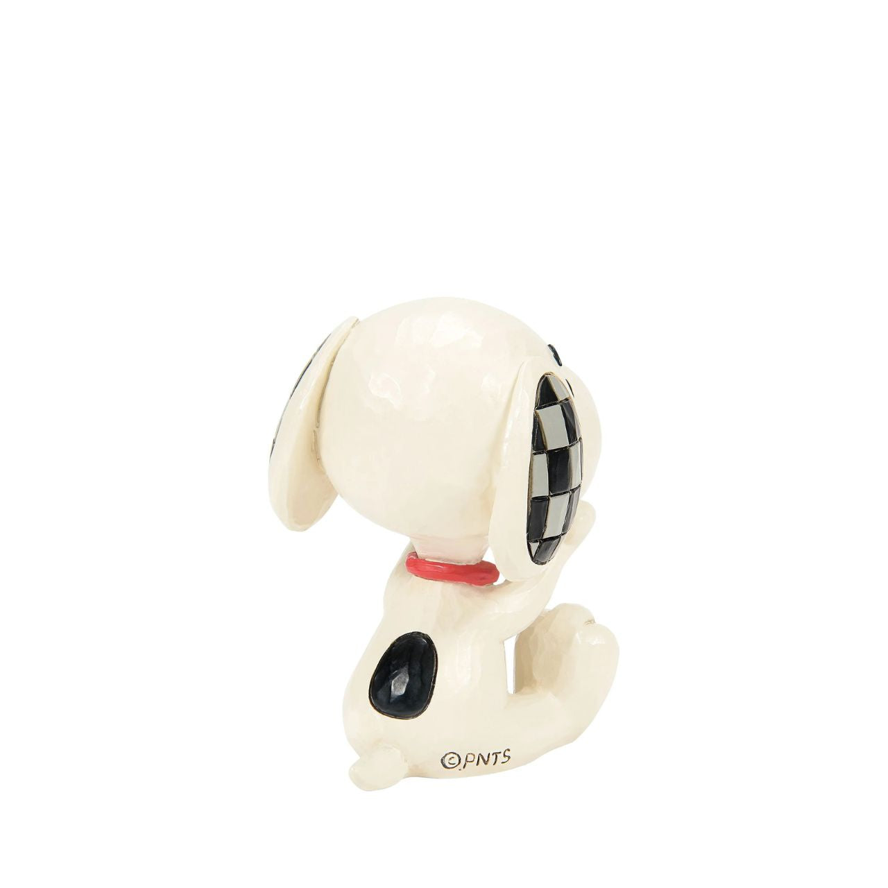 The ever so cheeky Snoopy is having the best time, laughing loudly at a joke. Mini figurine from the Peanuts collection by Jim Shore. Comes in fully branded packaging.