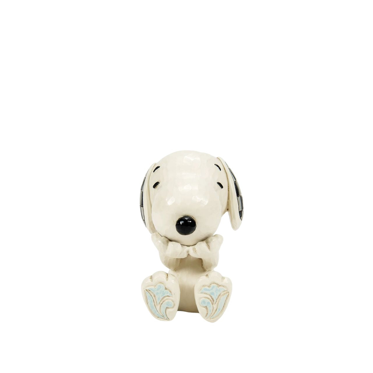 The ever so cheeky Snoopy is having the best time, laughing loudly at a joke. Mini figurine from the Peanuts collection by Jim Shore. Comes in fully branded packaging.