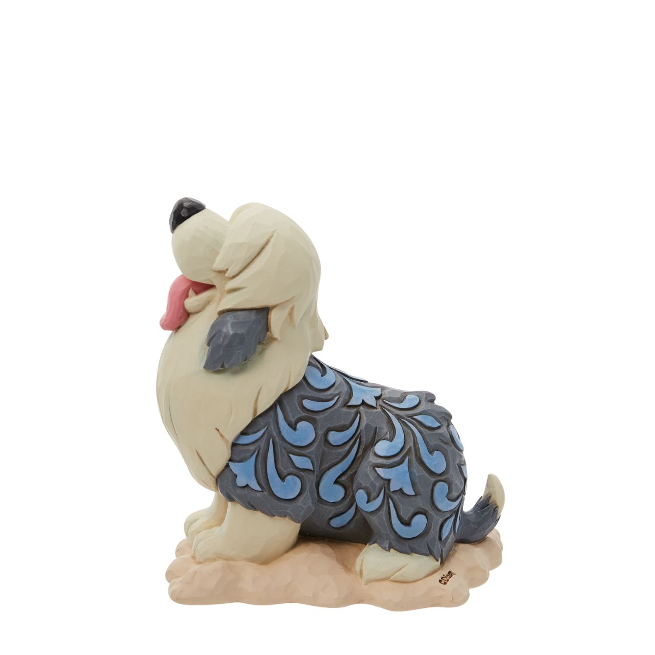 Max Mini Figurine by Jim Shore  Inspired by The Little Mermaid, this Jim Shore creation features Prince Eric's dog, Max, with the artist's iconic rosemale patterning and detailed craftsmanship. The replica makes a charming addition to any Disney lover's home décor.