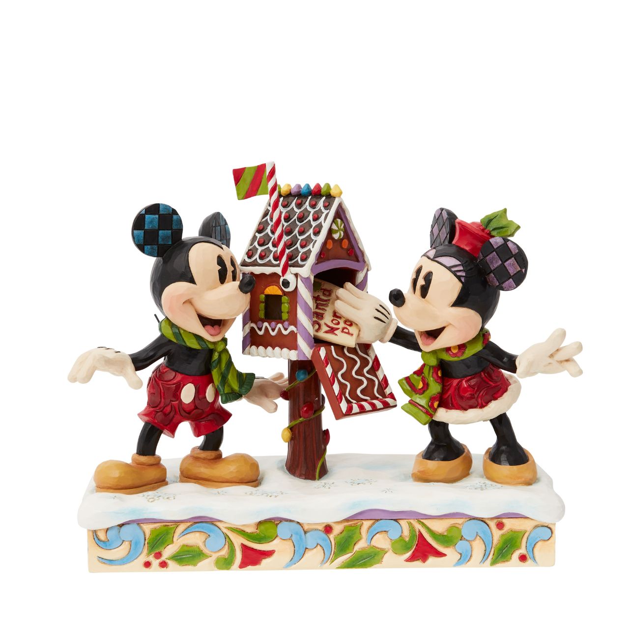 Jim Mini Mouse Jim Shore Mickey & Minnie Mouse Posting a Christmas Letter – Horgan's ...