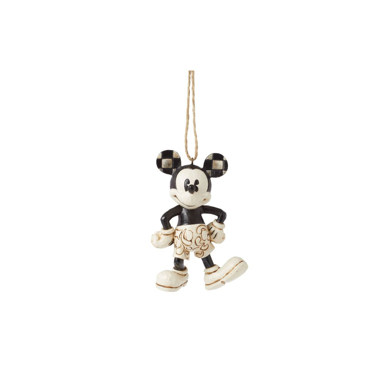 This set of four hanging ornaments feature the iconic Mickey mouse through the ages in some of his most recognisable roles.