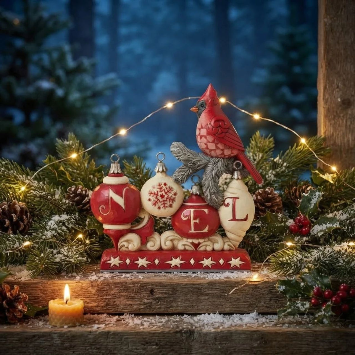 This hand crafted and hand painted Noel sign is the perfect addition to any festive display. Created as part of the Nordic Noel collection from Heartwood Creek. Comes in full branded packaging.
