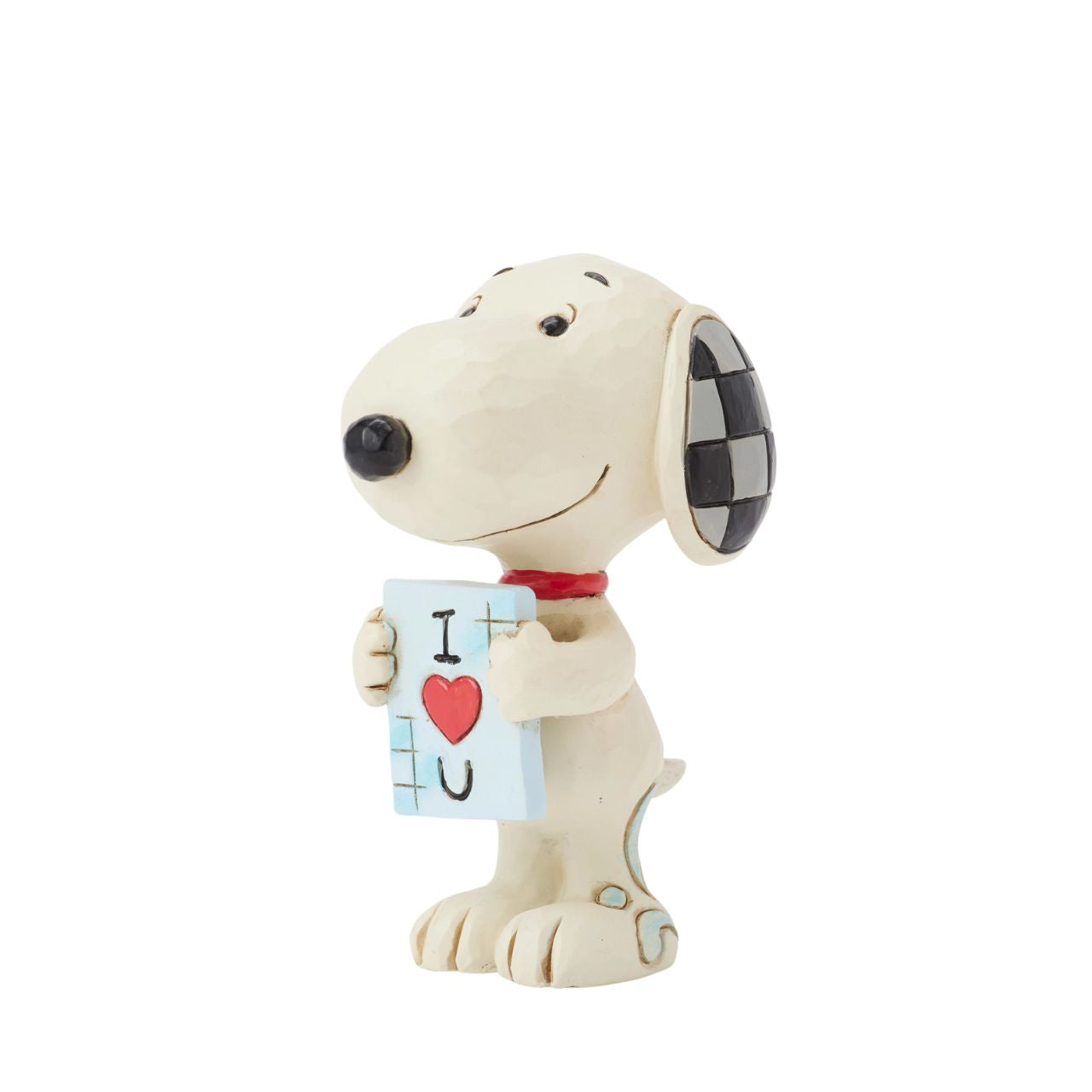 Snoopy is ready to show you his love in this cute mini figurine from the Peanuts collection by Jim Shore. Hand carved and painted, this piece comes ready to gift in a fully branded gift box.