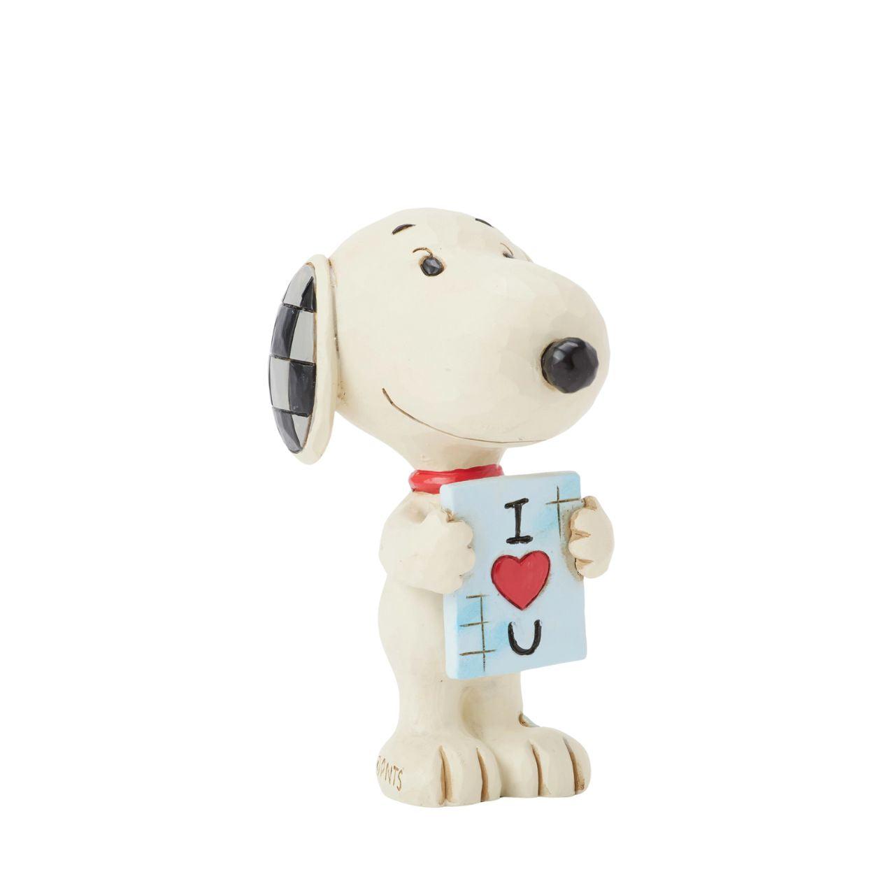 Snoopy is ready to show you his love in this cute mini figurine from the Peanuts collection by Jim Shore. Hand carved and painted, this piece comes ready to gift in a fully branded gift box.