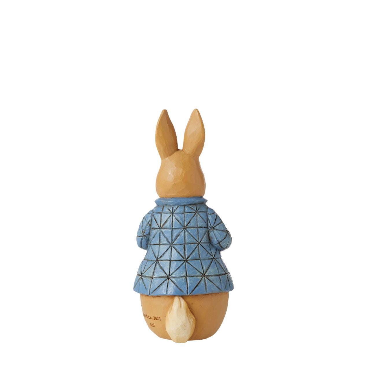 This charming Peter Rabbit figurine will make the perfect gift for any Beatrix Potter lover. Donning his classic blue jacket, the beloved rabbit is styled in beautiful Jim Shore patchwork detail around his coat.