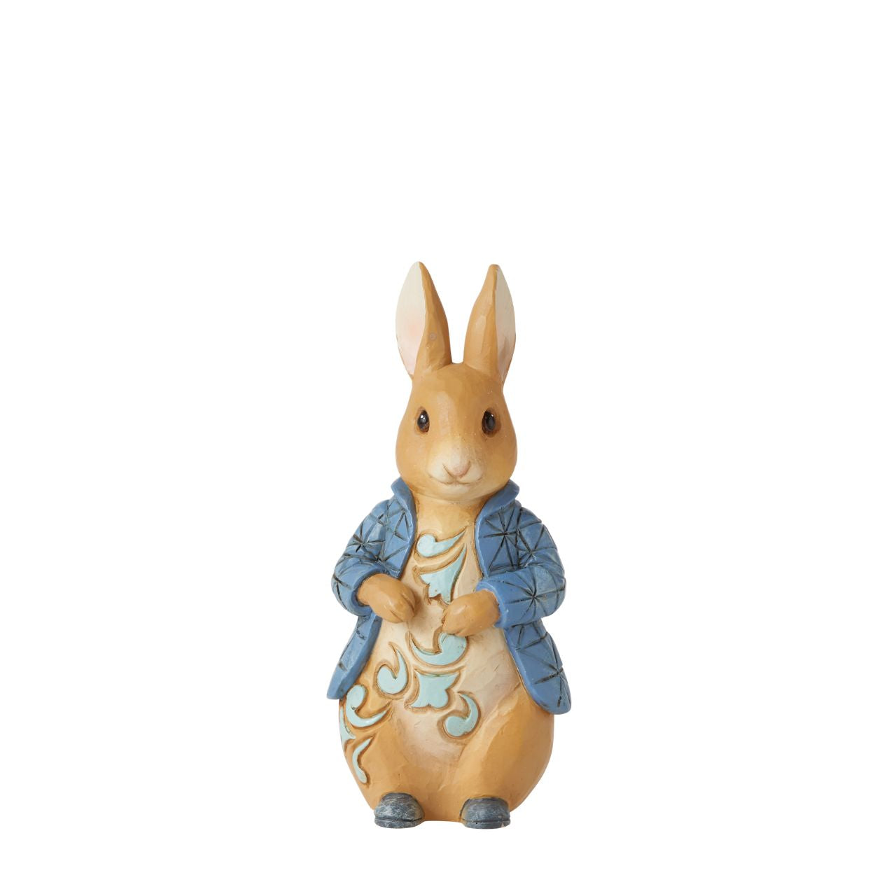 This charming Peter Rabbit figurine will make the perfect gift for any Beatrix Potter lover. Donning his classic blue jacket, the beloved rabbit is styled in beautiful Jim Shore patchwork detail around his coat.