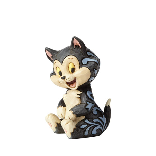 Disney Pinocchio Figaro Mini Figurine by Jim Shore  Figaro was Walt Disney's favourite character in "Pinocchio", and it's pretty easy to see why. This handcrafted design by Jim Shore captures the cat's endearing personality, sculpted from cast stone and hand-painted with whimsical rosemaling details.