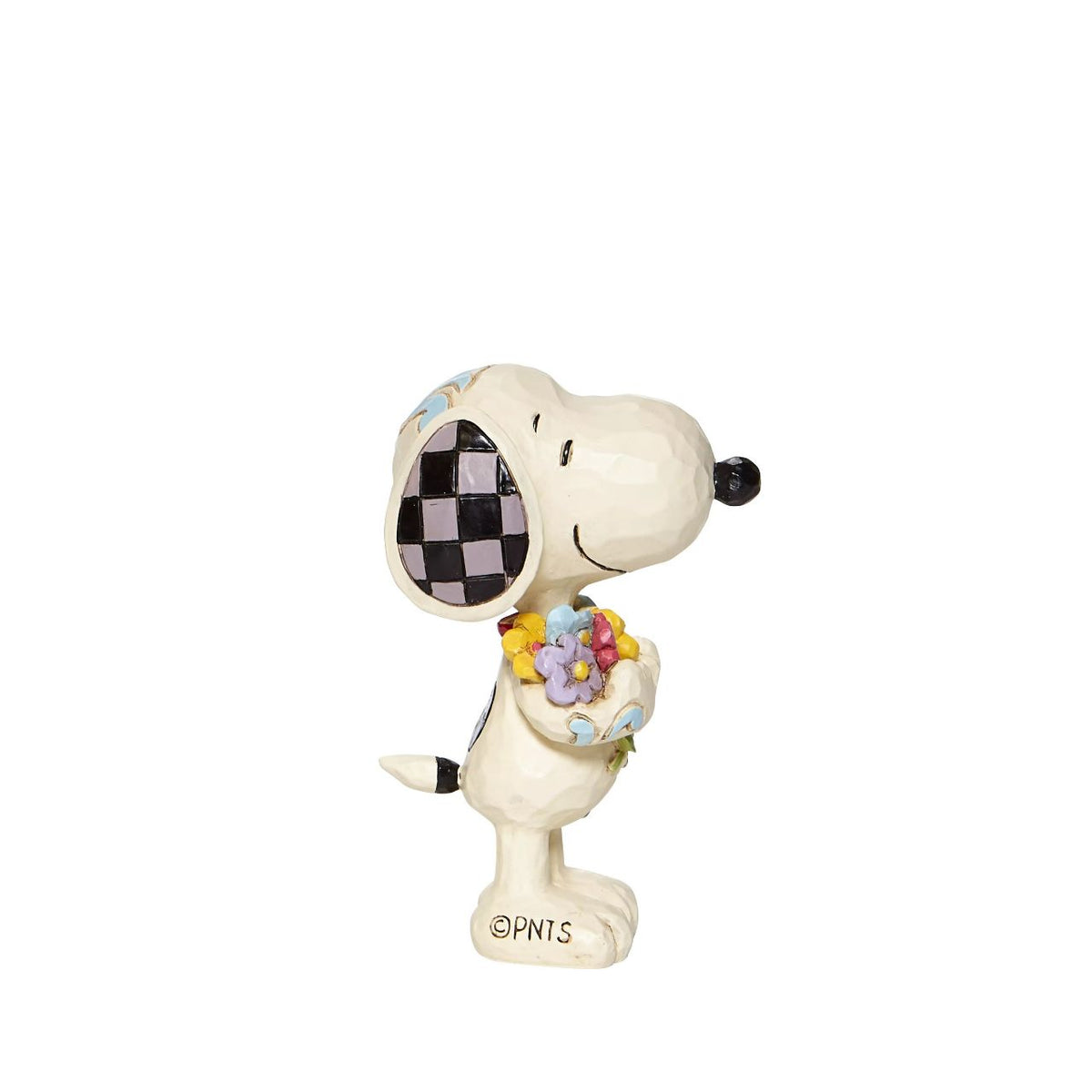 Treat yourself or someone special to Peanuts by Jim Shore collectable figurine. It's springtime and the world's most famous comic strip pup has picked some lovely flowers for you.